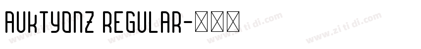 AuktyonZ Regular字体转换